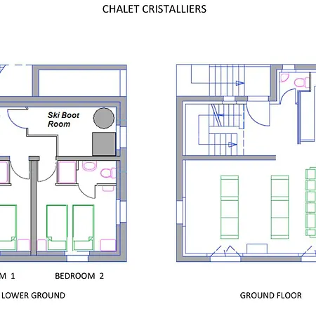 シャレー Cristalliers - 5 Bedroom Luxury In With Log Fire And Hot Tub